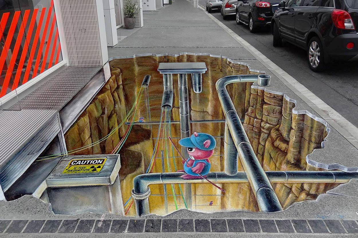 Gigatown Leon Keer Painting